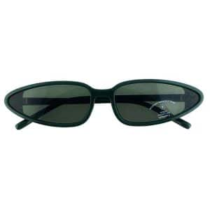 Retro Green Oval Sunglasses
