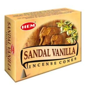 Sandal Vanilla Hem Incense Cones
