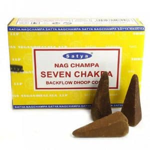 Satya Dhoop Incense Cones - Seven Chakra