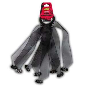 Halloween Bobble with Black Ribbon and Bats