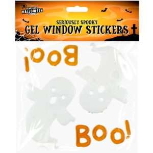 Halloween Gel Window Stickers Ghost Design