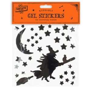 Halloween Gel Window Stickers Witch Design