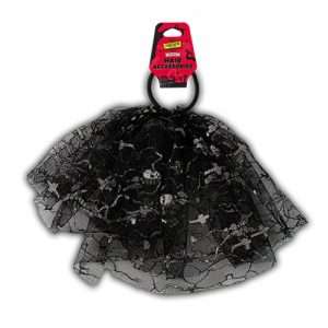 Halloween Black Bobble with Skull Netting