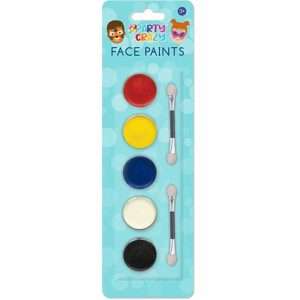 Party Crazy Face Paints 5 Colours