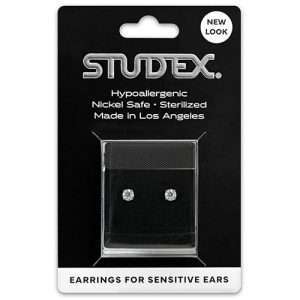 Studex Sensitive Carded Gold Plated 5mm Cubic Zirconia