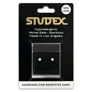 Studex Sensitive Carded Gold Plated 3mm Synthetic Pearl