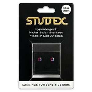 Studex Sensitive Carded Gold Plated 3mm Light Siam Shimmer