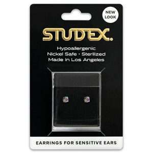 Studex Sensitive Carded Gold Plated 3mm Topaz Shimmer