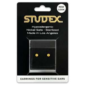 Studex Sensitive Carded Gold Plated 3mm Ball