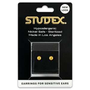 Studex Sensitive Carded Gold Plated 4mm Ball