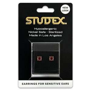 Studex Sensitive Carded Gold Plated 5mm Amethyst Earrings