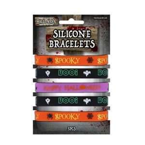 5 Pack of Halloween Silicone Bracelets
