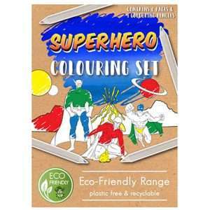 Superhero Eco Colouring Set