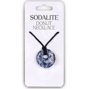 Gemstone Donut Sodalite Necklace