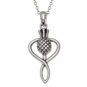 Celtic Knot Thistle Necklace