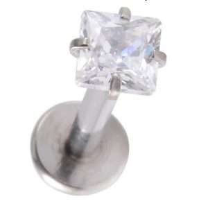 1.2mm 316L Steel Claw Set 3mm Square Labret