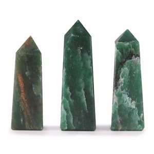 Indian Jade Gemstone Obelisk Point 5cm